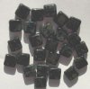 25 9mm Flat Square Black Marble